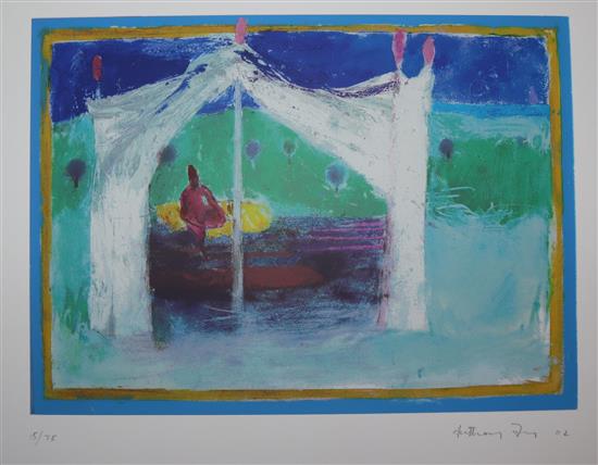 Anthony Fry, limited edition, print, Glyndebourne series, signed and dated 02, 15/75, 43 x 51cm, unframed